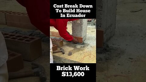 Cost break down to build in Ecuador! #ecuador #newhouse #construction