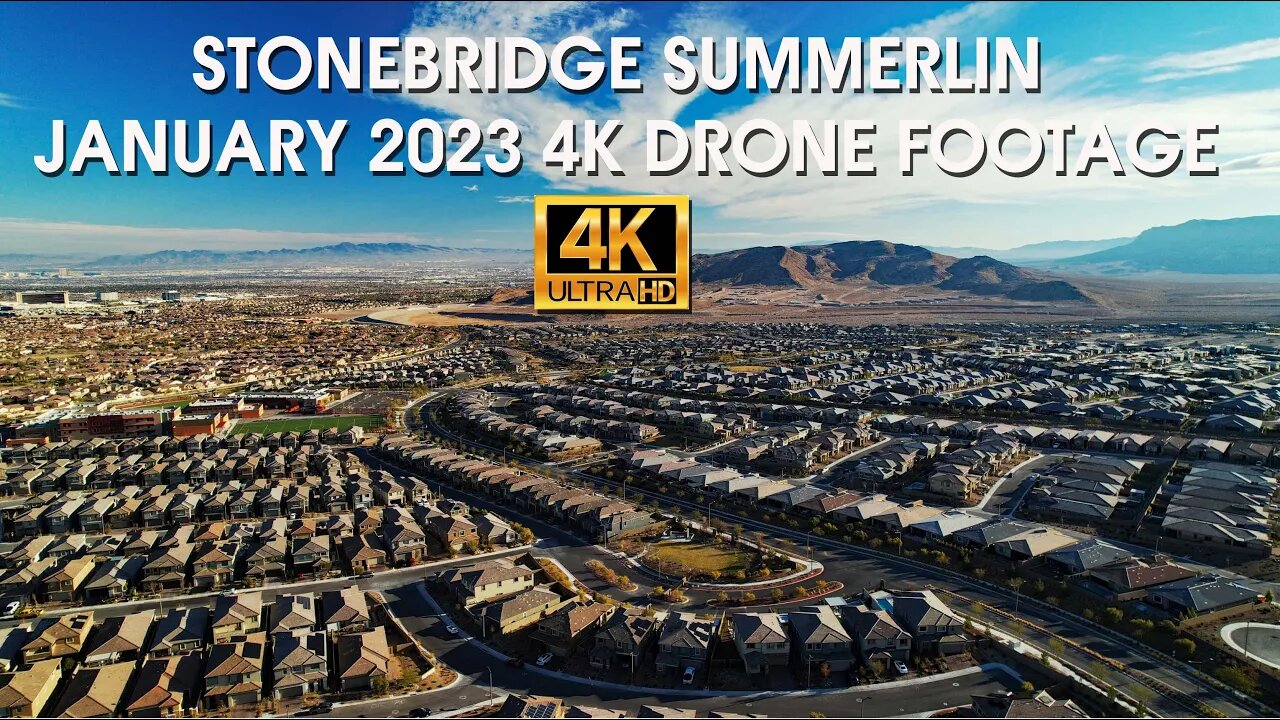 Stonebridge Summerlin January 2023 4K Drone Footage