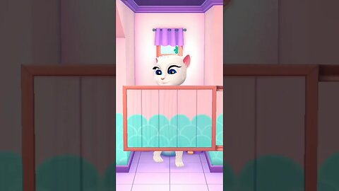 😂😂 Angela Is In Washroom #504 | My Talking Angela 2 | #shorts #funwithangela 🤣😂