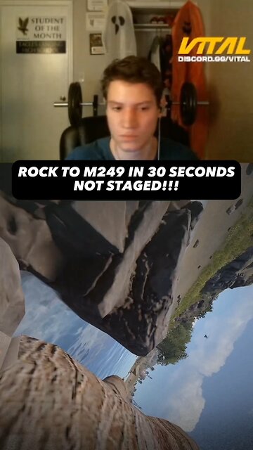 Fastest rock to m249 in Rust!