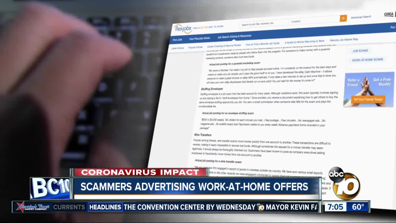 Scammers targeting people looking for remote jobs