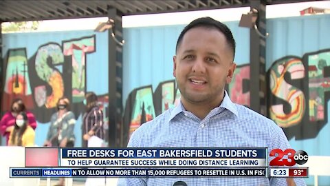 Free desks given to East Bakersfield Students in need