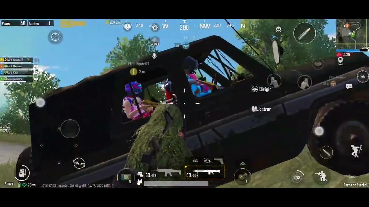 Várias plays em sequência Jogando PUBG Mobile. Vídeos sem cortes. (2)