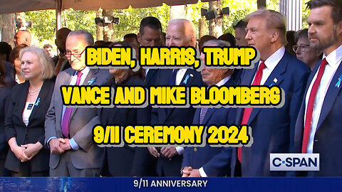 Biden, Harris, Trump, Vance, & Mike Bloomberg at the 9/11 Ceremony in New York
