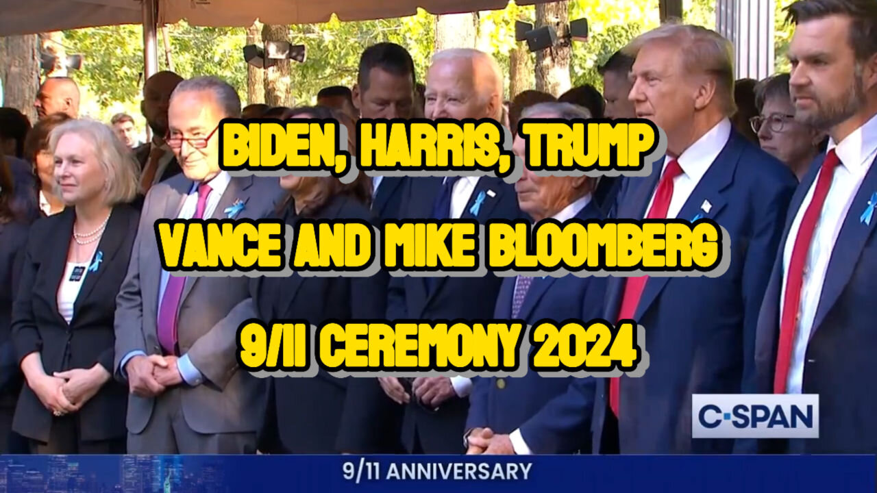 Biden, Harris, Trump, Vance, & Mike Bloomberg at the 9/11 Ceremony in New York