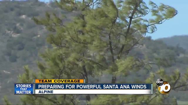 Preparing for powerful Santa Ana Winds