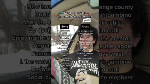 songs i consider the perfect vibe for driving pt3