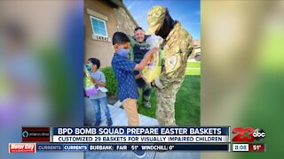 BPD Bomb Squad prepares Easter baskets