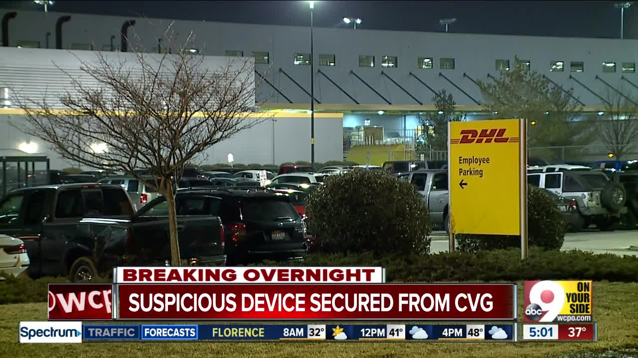 CFD: ‘Suspicious device’ at CVG deemed safe