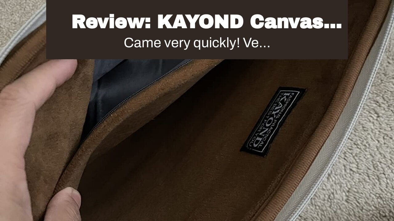 Review: KAYOND Canvas Water-Resistant for 15-15.6 Inch Laptop Sleeve Case Bag (15-15.6 Inches,...