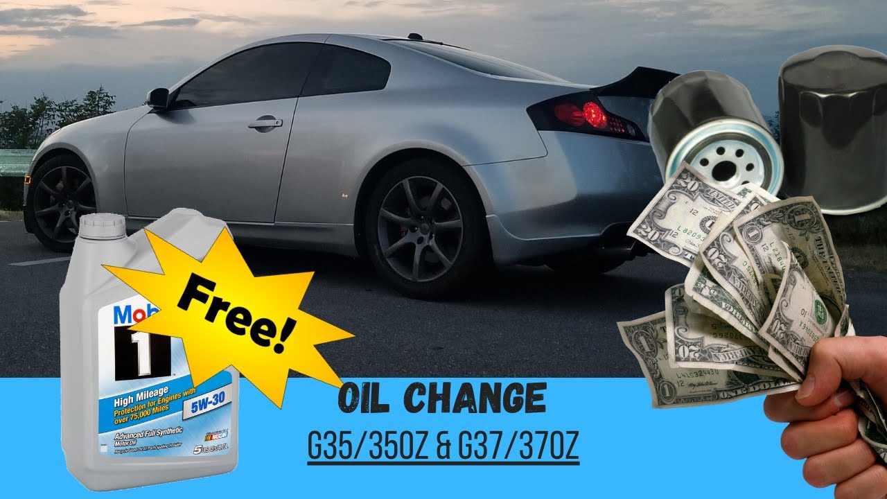 How to change oil Infinity Nissan G35 / 350Z for Free!