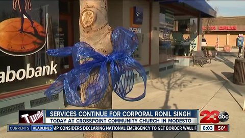 Services continue for slain Corporal Ronil Singh