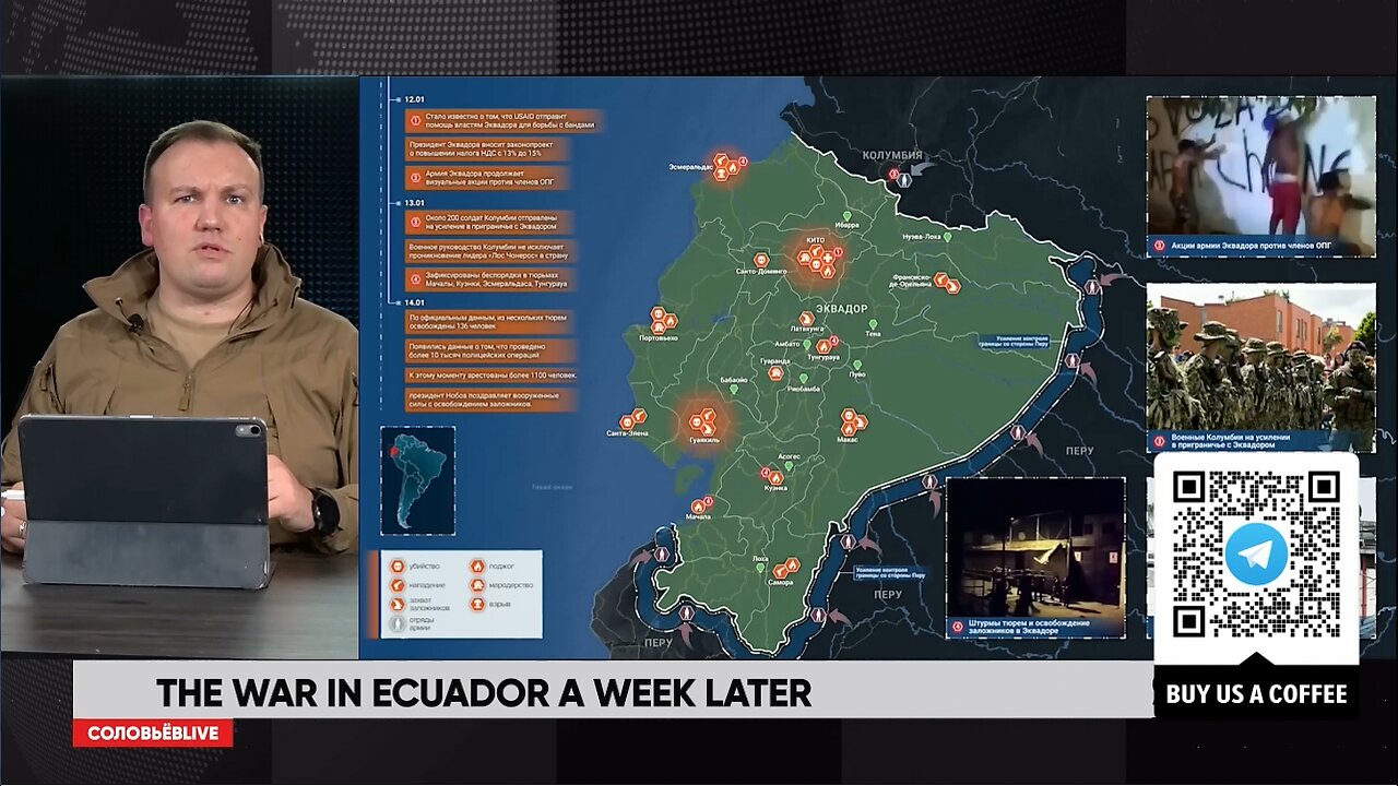 ►🚨🇷🇺🇷🇺🇷🇺 Rybar Live: The war in Ecuador a week later [ENG]