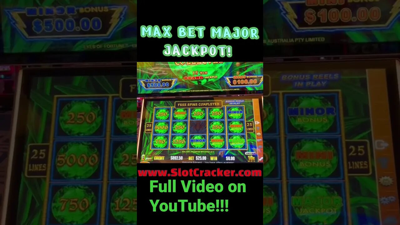 💥MAX BET MAJOR JACKPOT!💥