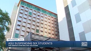 ASU suspending six students