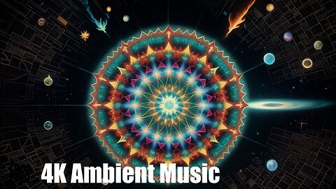 Ambient Music - Breath Of Life | (AI) Reactive 3D s1 | Kaleidoscope Visual Meditation 06 Celestial