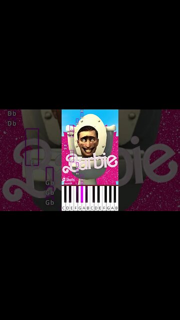 Skibidi Toilet but Barbie Girl (@Googz2) - Octave Piano Tutorial