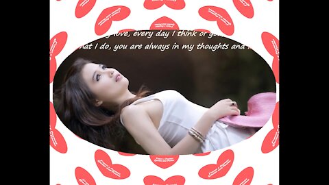 I can't forget you my love, you are always in my thoughts! [Quotes and Poems]