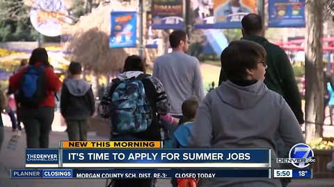 It's time to apply for summer jobs