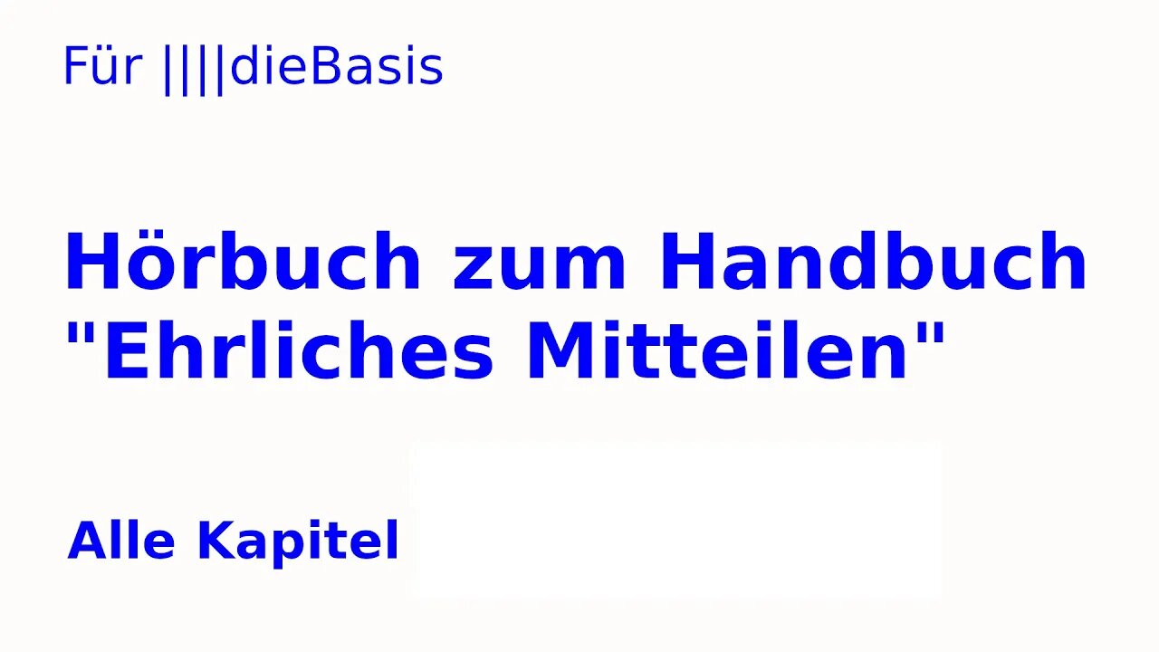 Für ||||dieBasis * Hörbuch zum EM-Handbuch