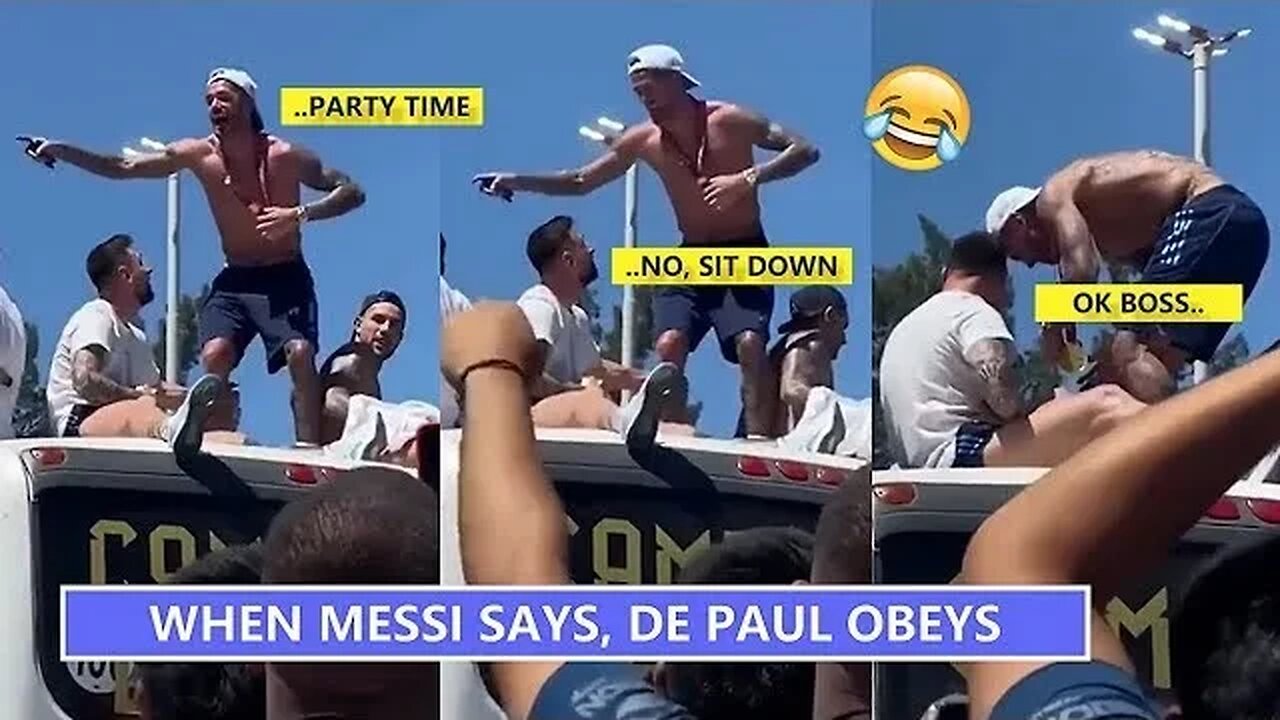 When Messi Says, De Paul Obeys!🤣🤣