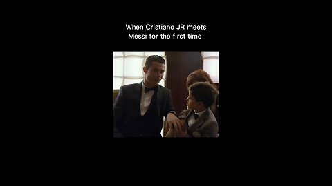 When CR7 JR meet Messi