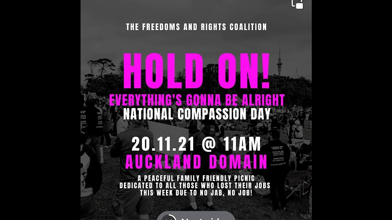 New Zealand National compassion day in Auckland Domain on 20.11.2021