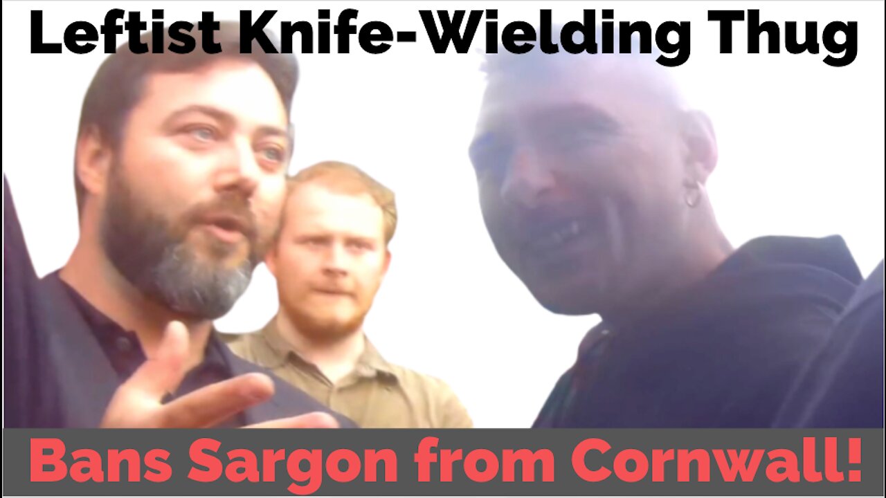 Carl Benjamin aggressively confronted by knife-wielding Cornish gang