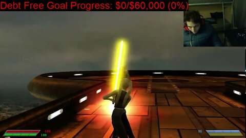 Luke Skywalker VS Boba Fett The Bounty Hunter In A Battle In Star Wars Jedi Knight Jedi Academy