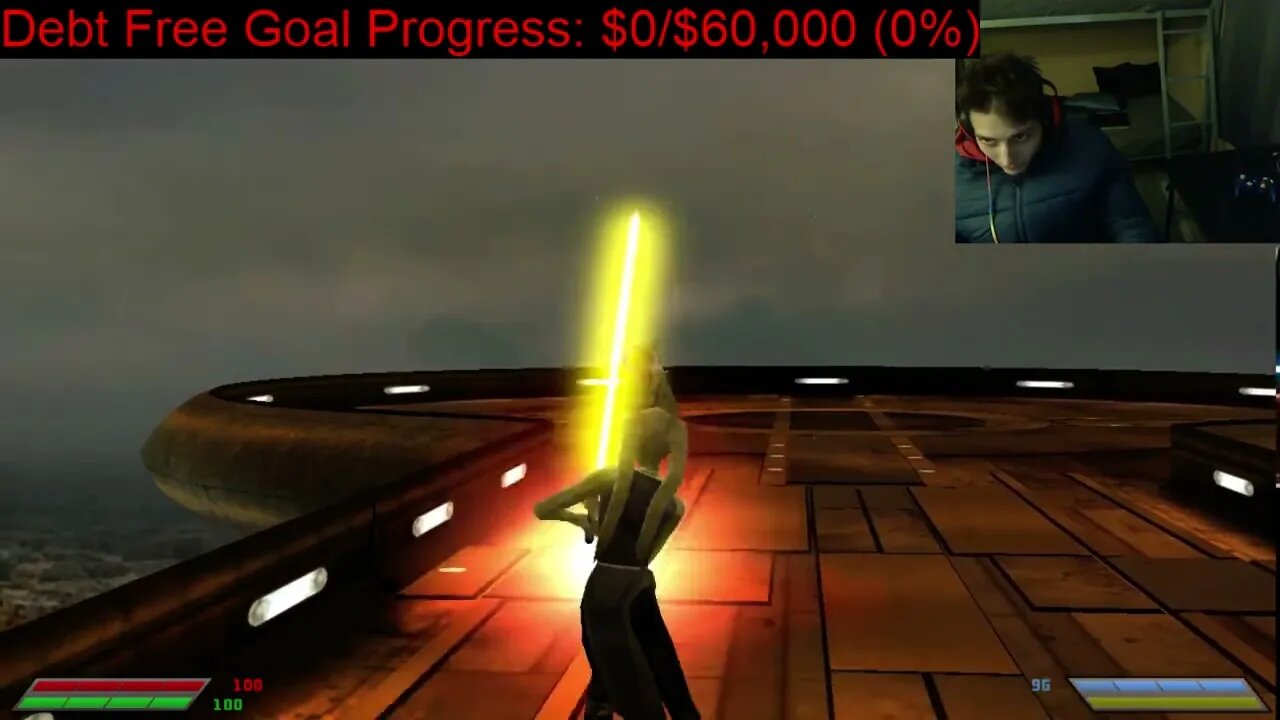 Luke Skywalker VS Boba Fett The Bounty Hunter In A Battle In Star Wars Jedi Knight Jedi Academy
