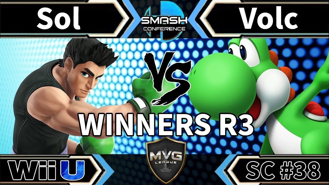 MVG|Sol (Little Mac) vs. Volc (Yoshi) - SSB4 Winners R3 - Smash Conference 38
