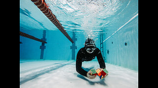 Man Solves Five Rubik's Cubes Underwater In One Breath