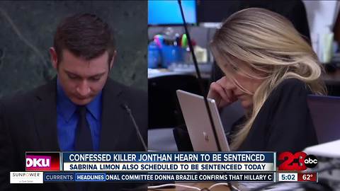 Jonathan Hearn and Sabrina Limon scheduled to be sentenced today