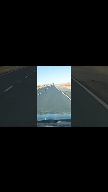 Drive over bridge on patch road