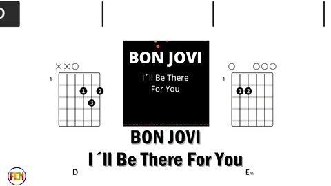 BON JOVI I´ll Be There For You - FCN Guitar Chords & Lyrics HD