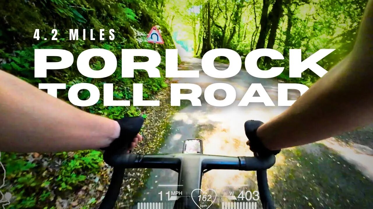 Porlock Toll Road Climb with POWER OVERLAYS! 96kg Cycling Hill Climber!?