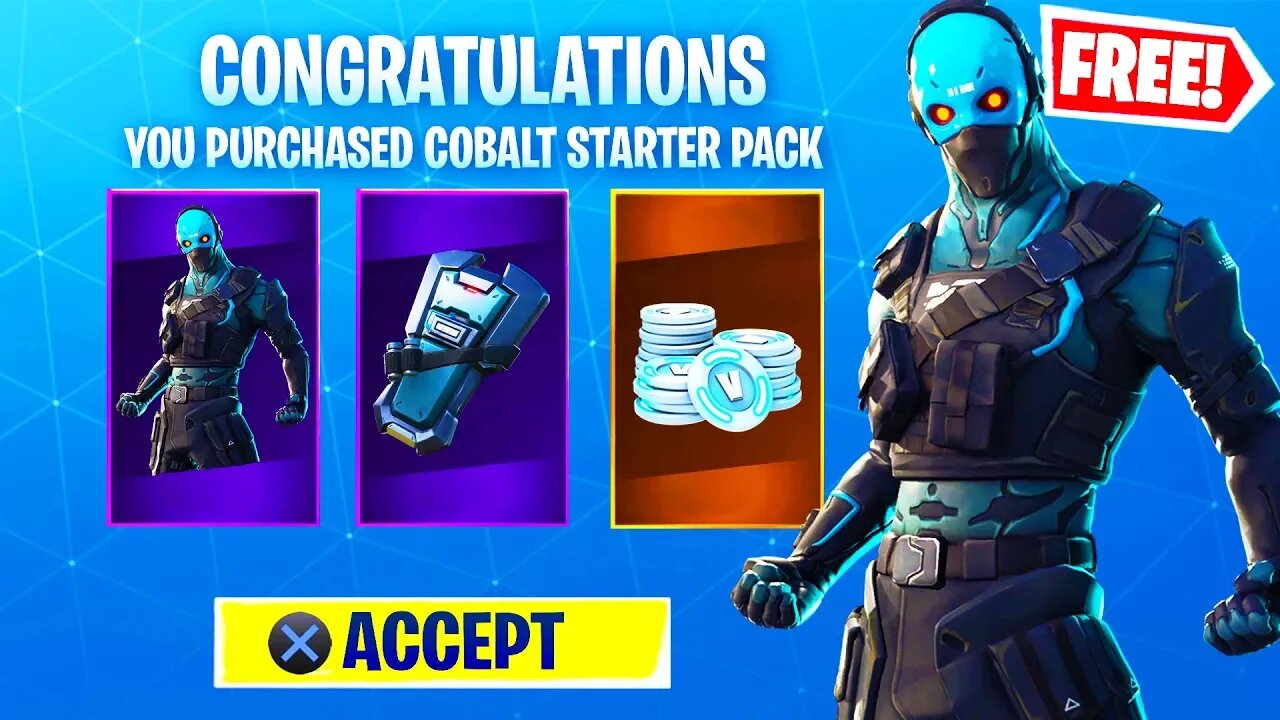 How To Get NEW Starter Pack "COBALT" For Free in Fortnite!!