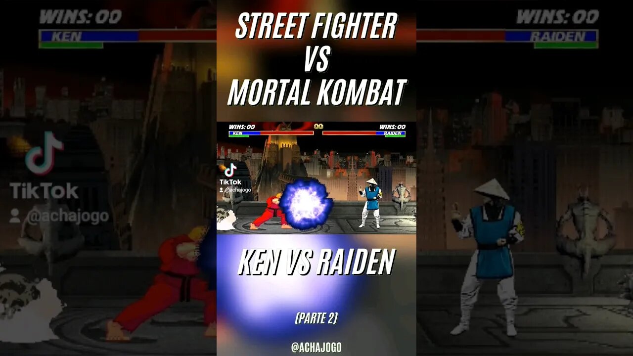 Street Fighter vs Mortal Kombat, Ken vs Raiden. Parte 2