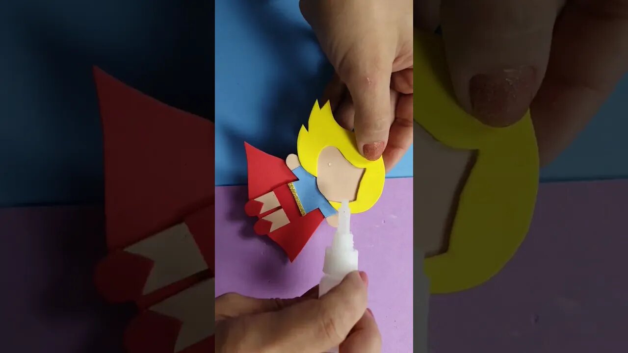 DIY - How to Make a Beautiful Supergirl Bookmark - It's Easy and Fun!