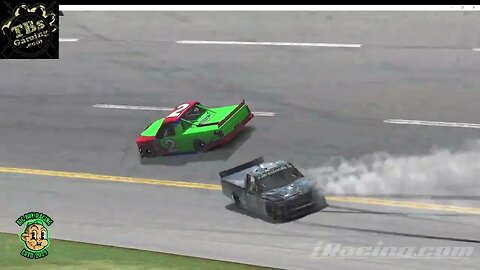 Taken out while Leading in My @dauntlesstea Toyota Tundra #iracing #bedauntless #nascar