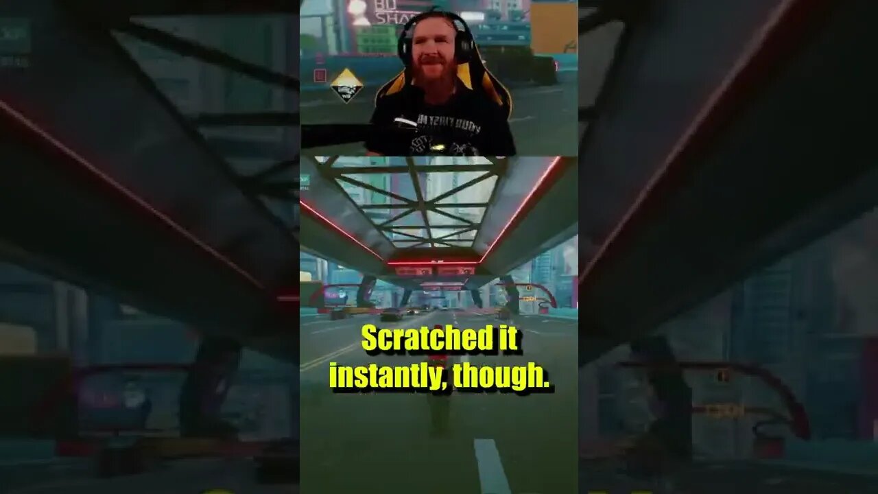 Cyberpunk2077 - The immediate ego trip when I get a cool bike #shorts
