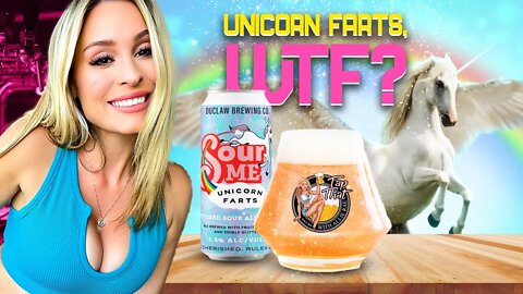 Glitter Bomb Sour Me Unicorn Farts by Duclaw Brewing Craft Beer Review with @The Allie Rae