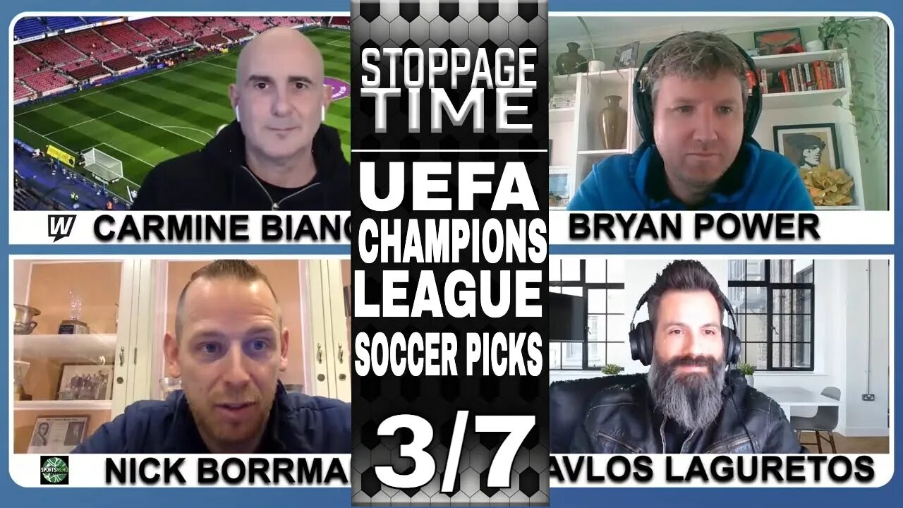 ⚽ UEFA Champions League Predictions, Picks and Odds | Soccer Betting Advice | Stoppage Time Mar 7