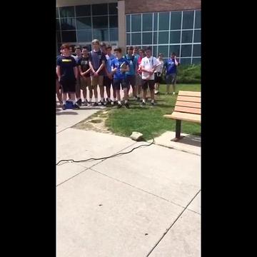 Students see airbag demonstration