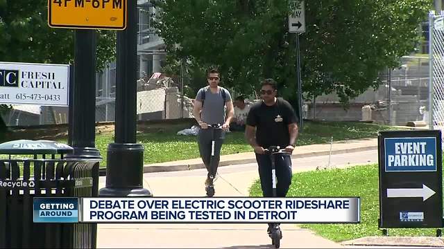 Debate over electric scooter ride-share program, Bird, being tested in Detroit