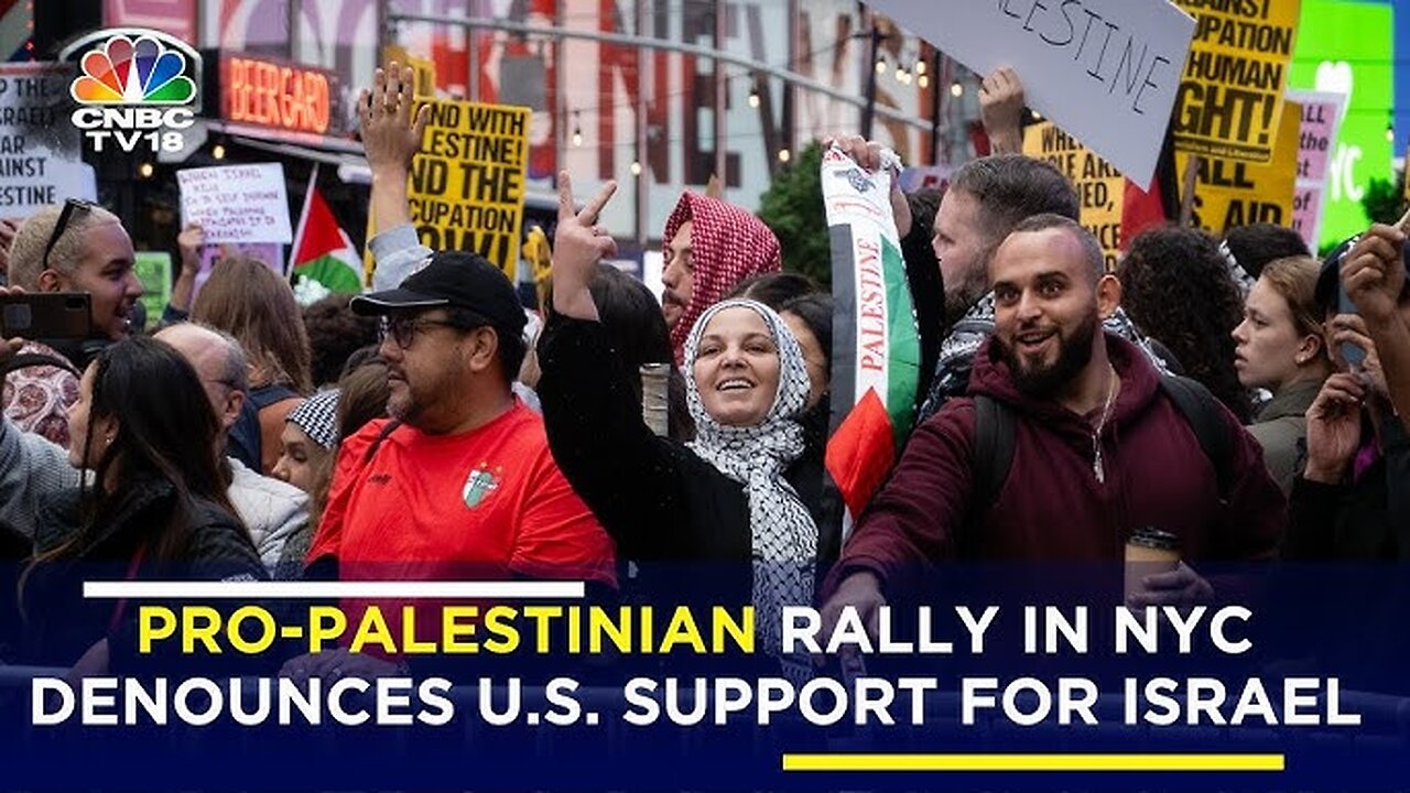 New York City: Hundreds Attend pro-Israel and pro-Palestinian Protests