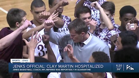 Jenks basketball coach Clay Martin hospitalized