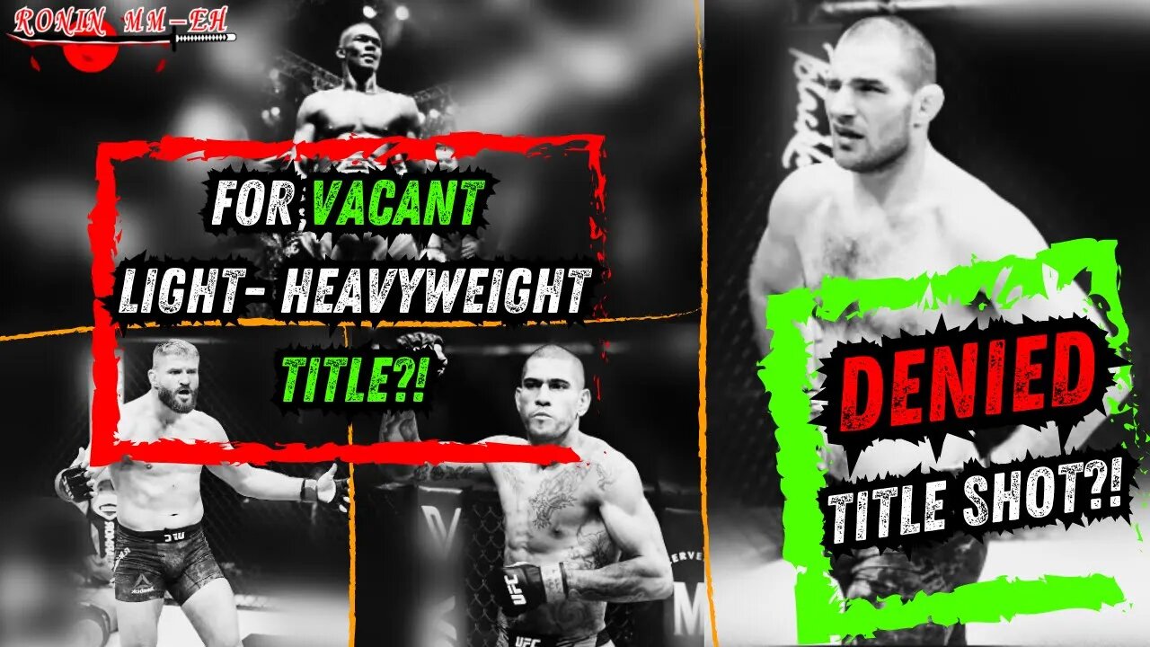 Sean Strickland DENIED, Vacant Light-Heavyweight TITLE SHOT for Israel Adesanya?!