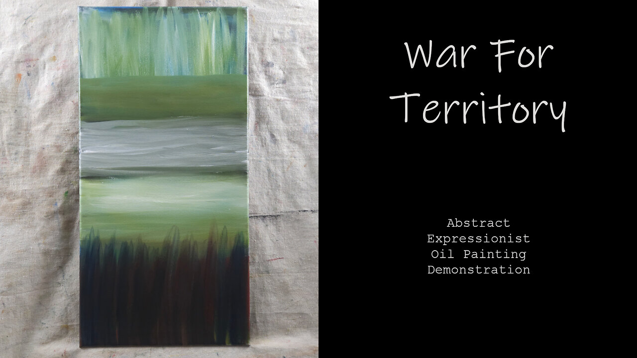 DO YOU THINK “War for Territory” IS WRONG? Artist's Expressionist Interpretation of an Idea 12x24