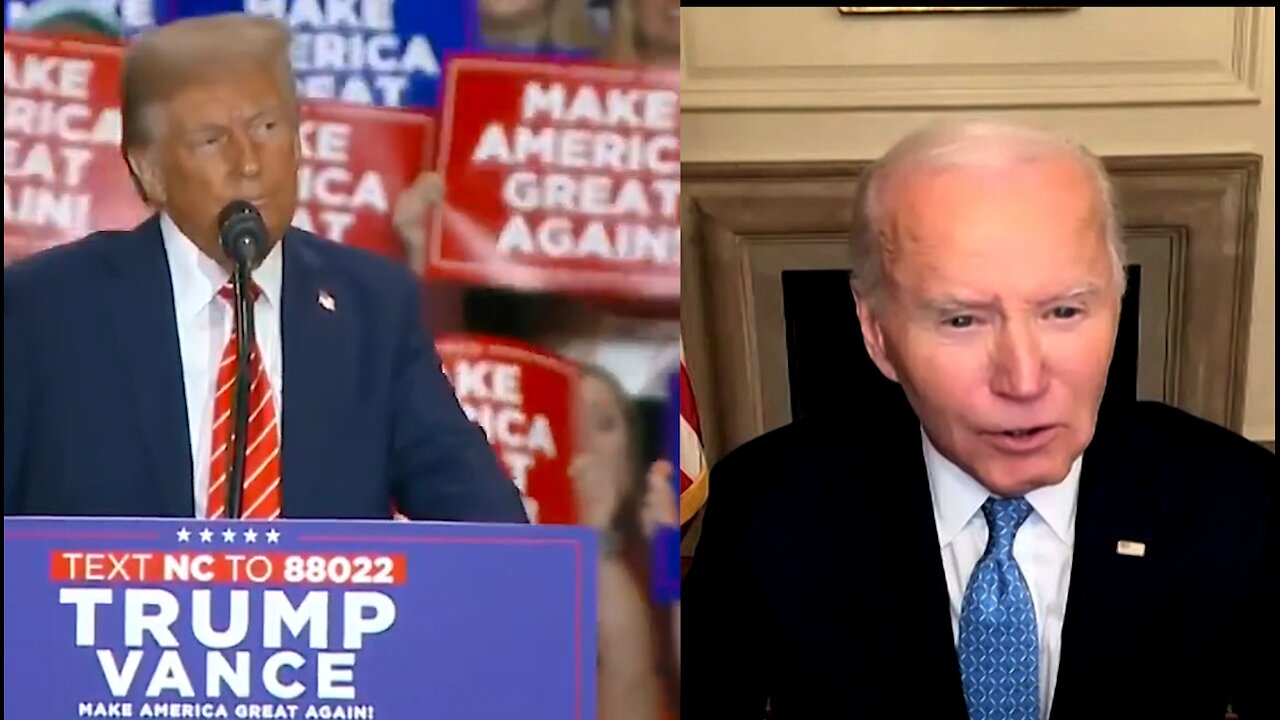 President Trump Slams Biden, Harris & Walz For ‘Garbage’ Comment During Rally In North Carolina